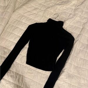 Madewell Black Textured Top